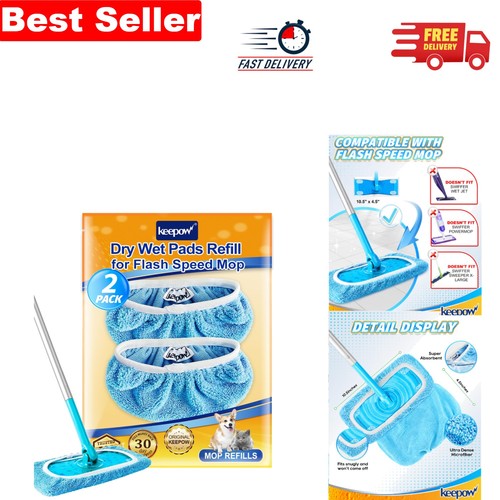Reusable mop pads for flash - pads,
