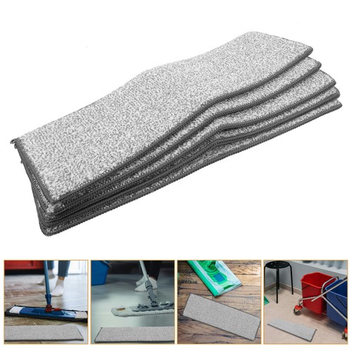 Reusable fiber mop - fiber, pads