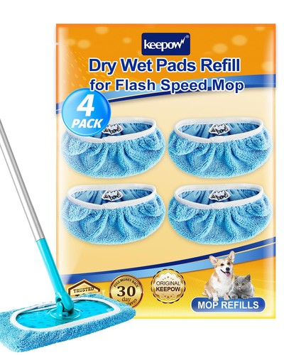 Keepow reusable mop - reusable, pads