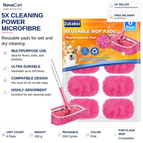 Microfibre mop pads refill - mop,