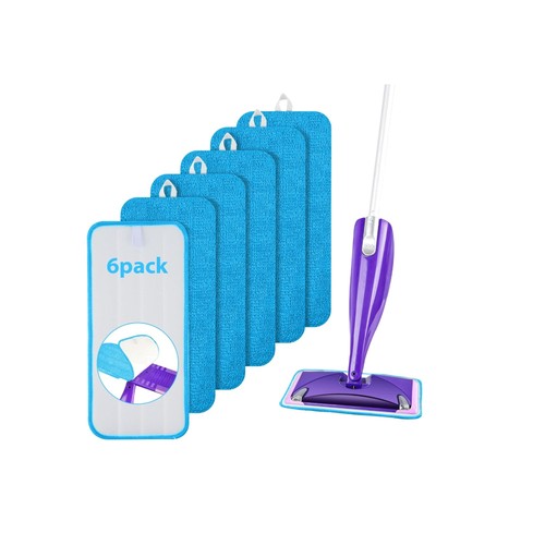 Microfiber replacement mop - 6x,
