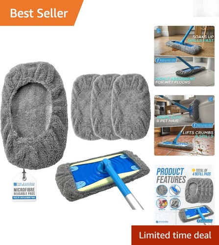 Pack microfiber mop pads for - 4-pack,