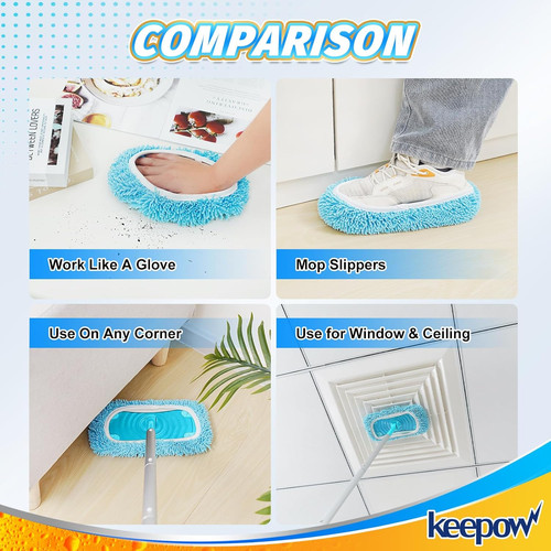 Reusable mop pads compatible - mop,