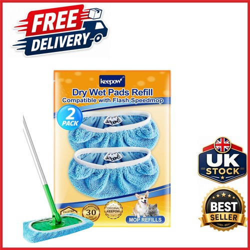 Washable microfiber mop - microfiber, pads