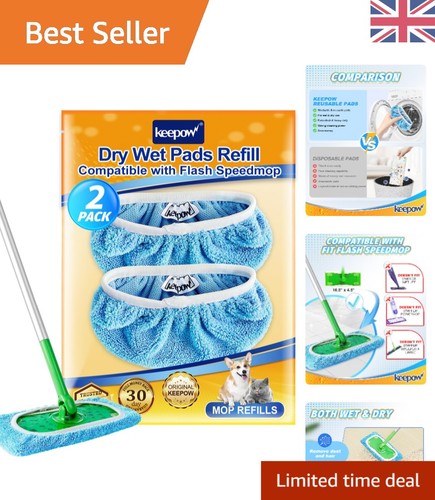 Washable microfiber mop - microfiber, pads
